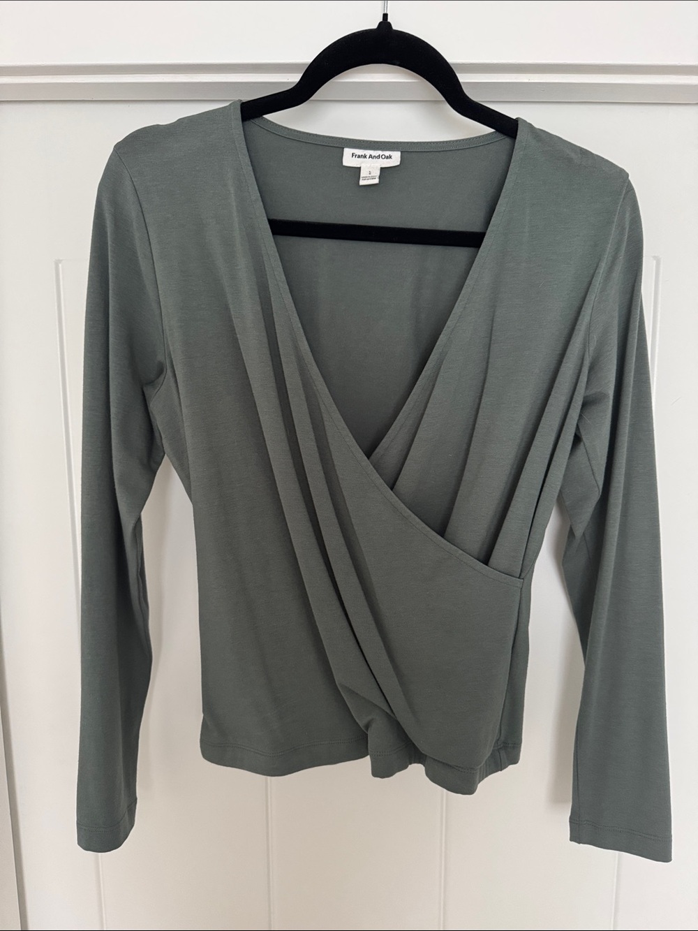 Frank & Oak Wrap Top